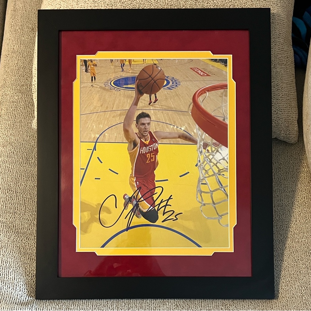 Framed Chandler Parsons Poster with Signature
